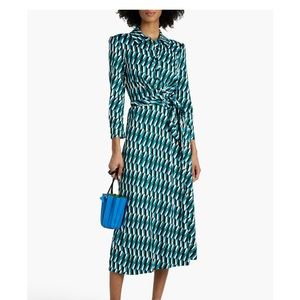 DIANE VON FURSTENBERG
Sana printed jersey midi wrap dress